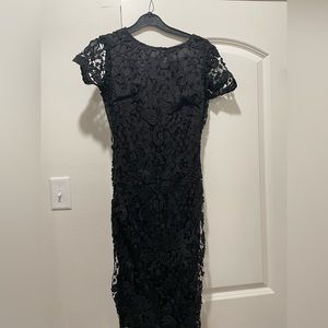 Lace Detail Midi Dress